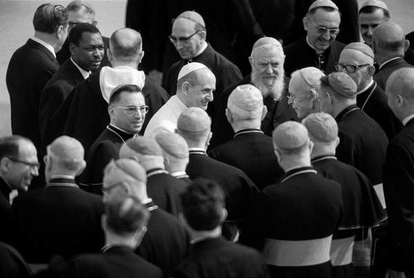 tableaux-photos - Suisse Visiter Paul VI - BRIDGEMAN IMAGES