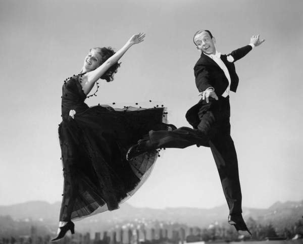 tableaux-photos - Rita Hayworth et Fred Astaire - BRIDGEMAN IMAGES