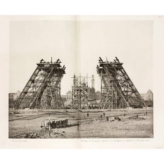 Construction de la Tour Eiffel, Paris, 7 décembre 1887