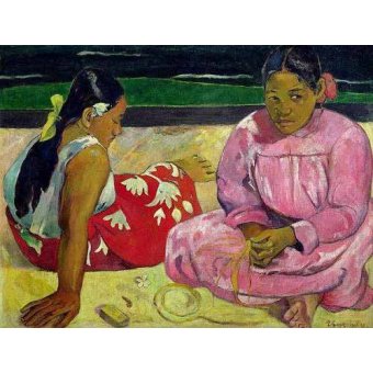  - Tableau -Mujeres de Tahití en la playa-, Paul Gauguin - Gauguin, Paul