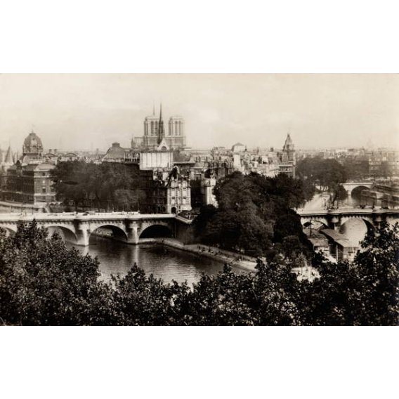Vue du Pont Neuf et de Notre Dame, Paris, 1890