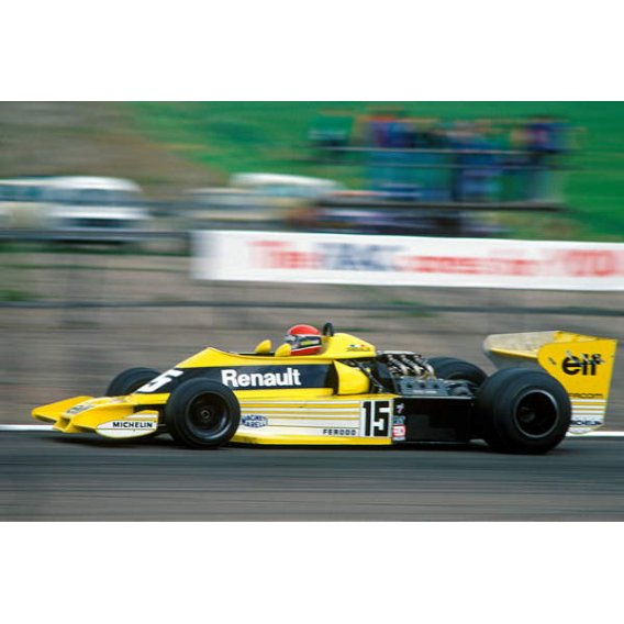 Jean-Pierre Jabouille au volant d'une Renault RS01, 1977