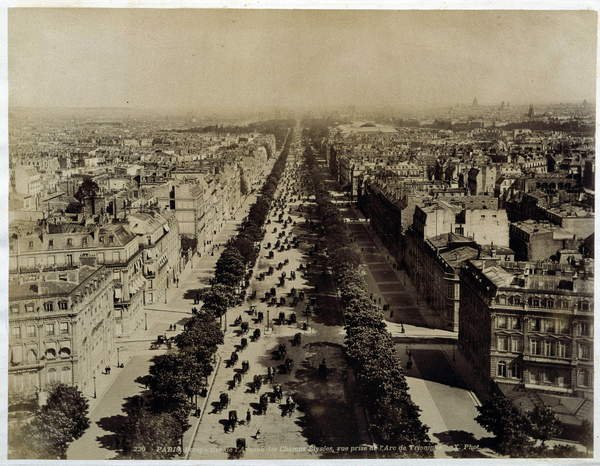 tableaux-photos - Vue des Champs-Elysées - BRIDGEMAN IMAGES