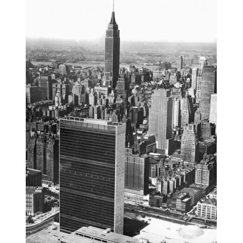 Bâtiment des Nations Unies, New York, vers 1953