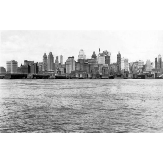 Horizon de Manhattan, New York, vers 1926