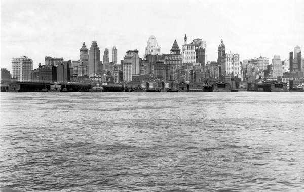 tableaux-photos - Horizon de Manhattan, New York, vers 1926 - BRIDGEMAN IMAGES
