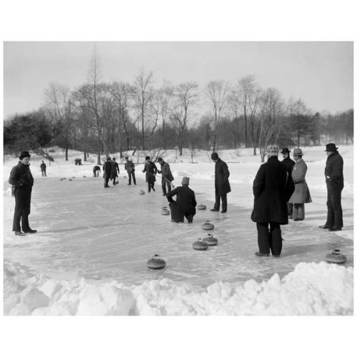 Curling à Central Park, New York
