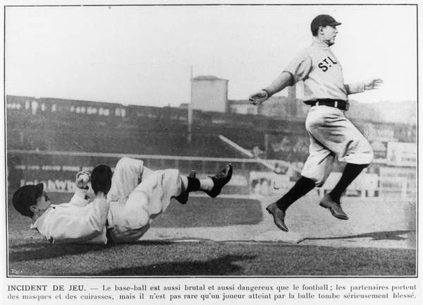 tableaux-photos - Base-ball américain en 1910 - BRIDGEMAN IMAGES