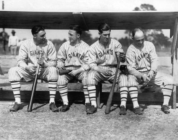 tableaux-photos - Équipe de baseball des Giants de New York de 1924 - BRIDGEMAN IMAGES