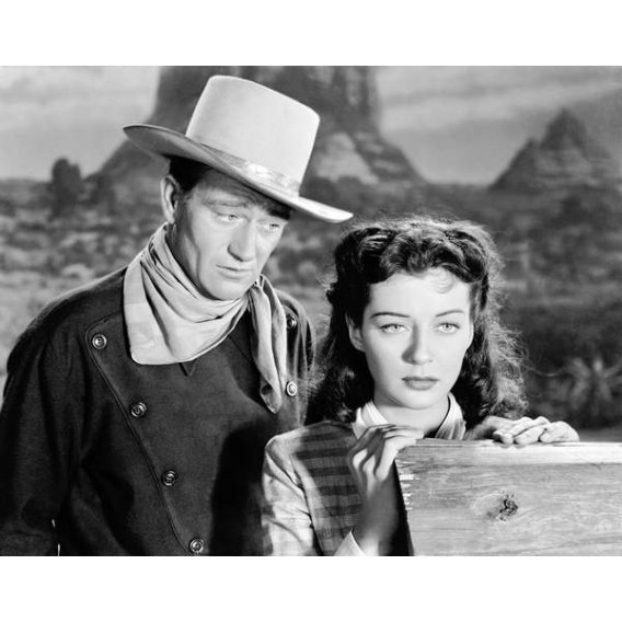 John Wayne et Gail Russell