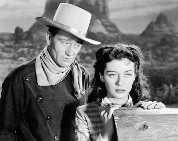 tableaux-photos - John Wayne et Gail Russell - BRIDGEMAN IMAGES