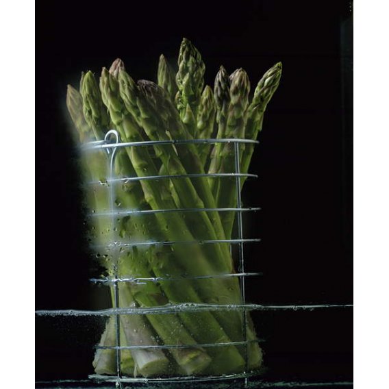 Tableau Asparagus in steamer, 1994, NORMAN HOLLANDS
