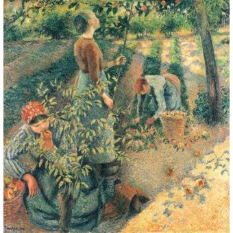  - Tableau -Cueilleurs de pommes-, Camille Pissarro - Pissarro, Camille