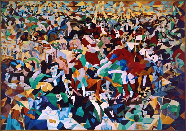tableaux-pour-salon - Tableau -La danse du Pan-Pan au Monico, original 1911, Severini, Gino - Severini, Gino