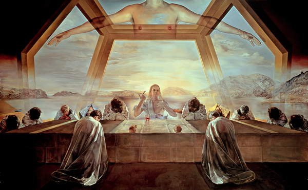 tableaux-pour-couloir - Le sacrement de la dernière Cène, 1955, Salvador Dali - BRIDGEMAN IMAGES