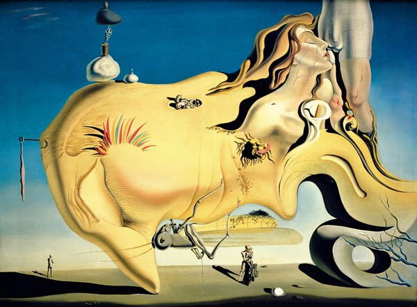 tableaux-pour-couloir - Le Grand Masturbateur, 1929, de Salvador Dali - BRIDGEMAN IMAGES