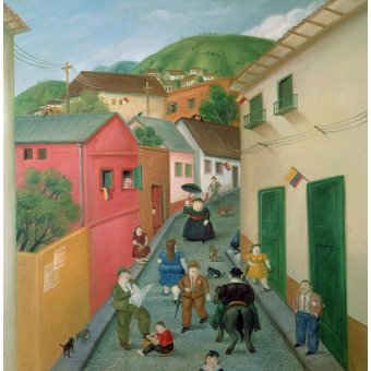  - La rue, 1987, Fernando Botero - BRIDGEMAN IMAGES