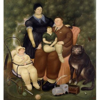  - La Famille, 1969, Fernando Botero - BRIDGEMAN IMAGES