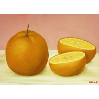 Tableaux Natures Mortes - Oranges, 1986, Fernando Botero - BRIDGEMAN IMAGES