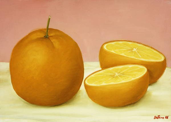 tableaux-pour-couloir - Oranges, 1986, Fernando Botero - BRIDGEMAN IMAGES