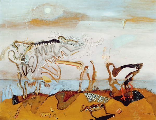 tableaux-pour-couloir - La vache spectrale, 1928, Salvador Dali - BRIDGEMAN IMAGES