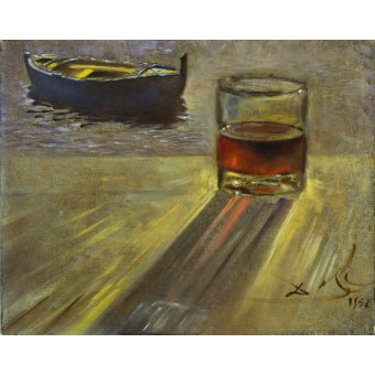  - Verre de vin et bateau, 1956, Salvador Dali - BRIDGEMAN IMAGES