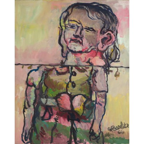 Héros partagé, 1966, Georg Baselitz