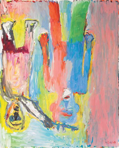 tableaux-pour-couloir - Le couronnement d'épines, 1983, Georg Baselitz - BRIDGEMAN IMAGES