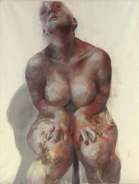 tableaux-pour-couloir - Autoportrait, 1992, Jenny Saville - BRIDGEMAN IMAGES