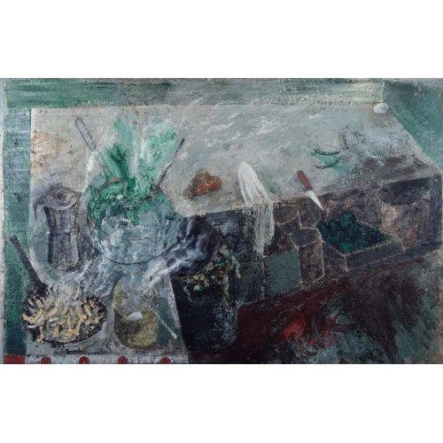 Cuisine avec cafetière, 1985, Miquel Barceló