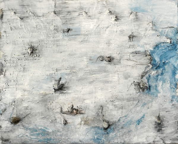 tableaux-pour-couloir - Espagne économique, 1990, Miquel Barceló - BRIDGEMAN IMAGES