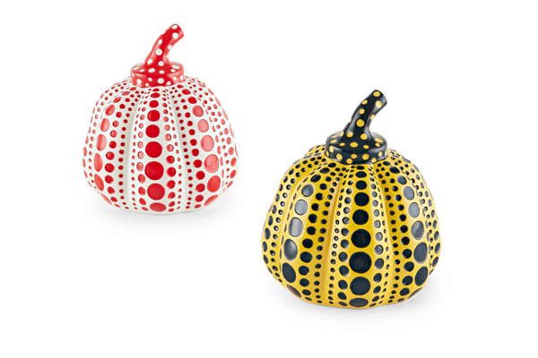 tableaux-pour-couloir - Paire De Citrouilles - 2013, Yayoi Kusama - BRIDGEMAN IMAGES