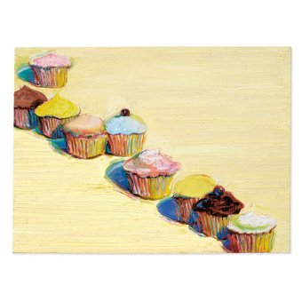 Tableaux Natures Mortes - Neuf Cupcakes, 2009, Wayne Thiebaud - BRIDGEMAN IMAGES