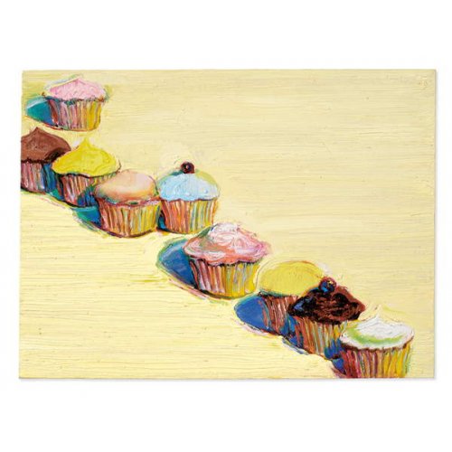 Neuf Cupcakes, 2009, Wayne Thiebaud