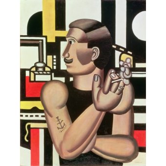  - Tableau Salon - Le mécanicien, 1920, Leger, Fernand - BRIDGEMAN IMAGES
