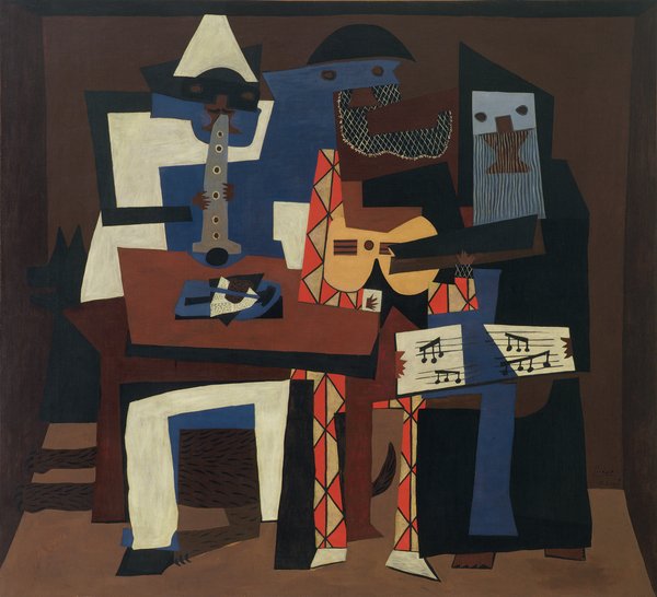 tableaux-pour-salon - Acheter Tableau - Trois Musiciens, 1921, Pablo Picasso - Picasso, Pablo