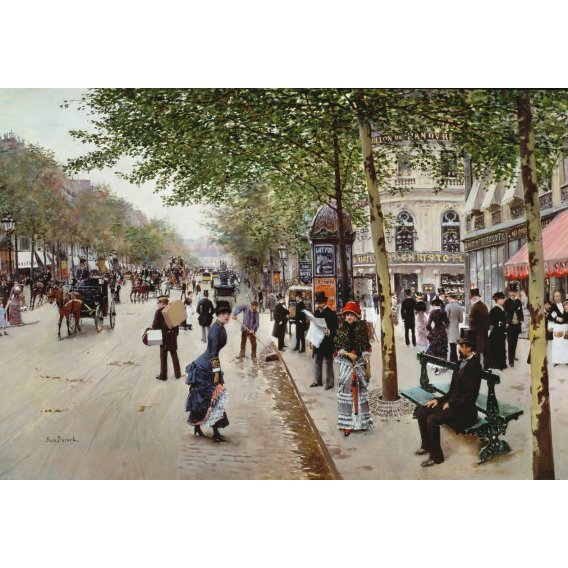 Tableau -Scène de rue parisienne, Beraud, Jean