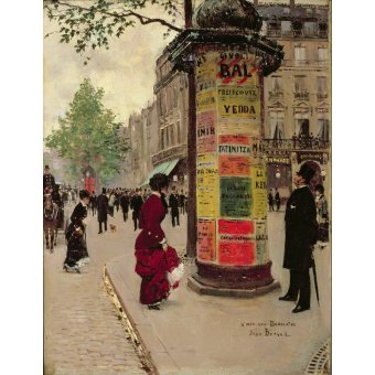  - Tableau -Kiosque de Paris, début des années 1880, Beraud, Jean - Beraud, Jean