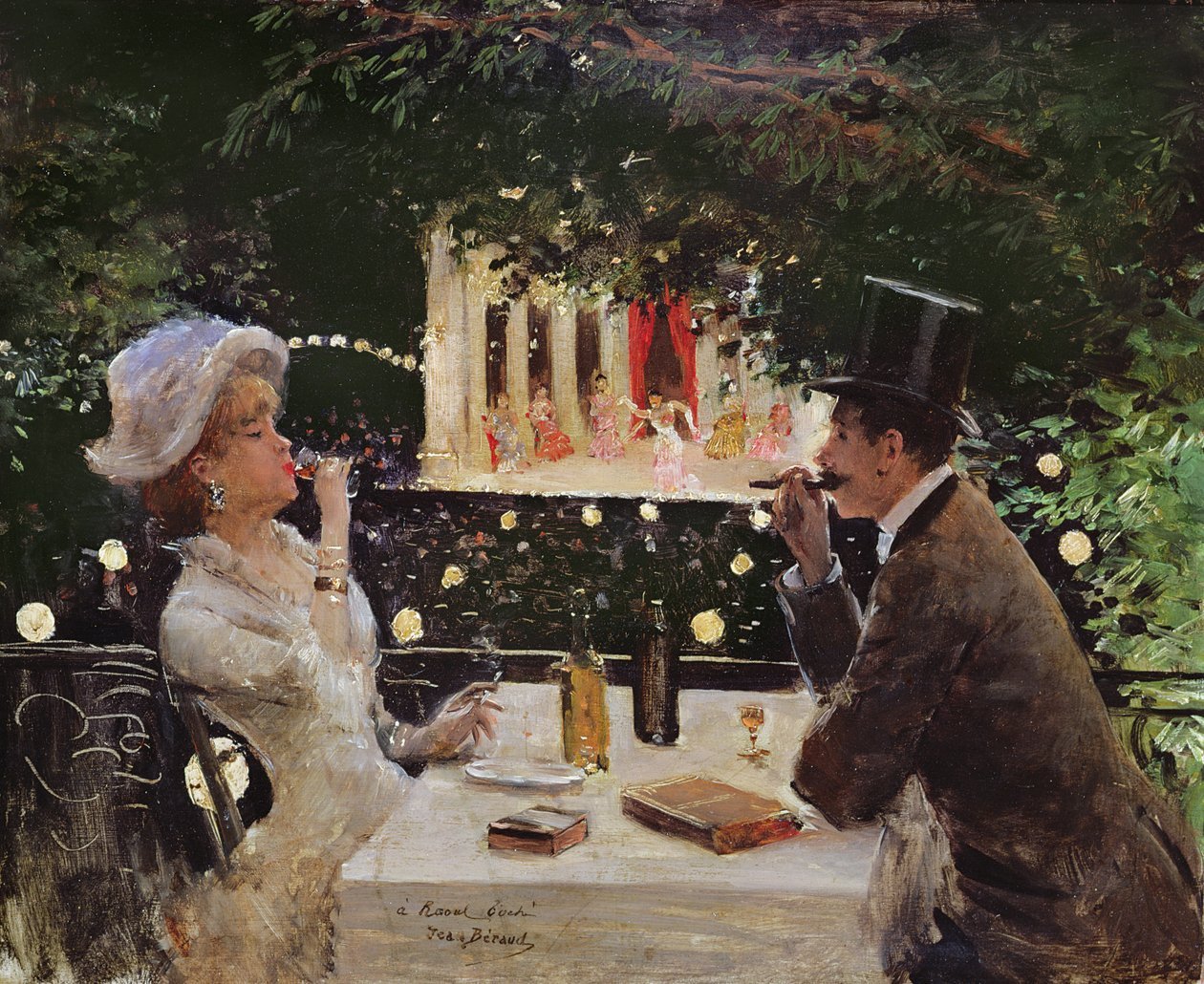 tableaux-pour-couloir - Tableau -Dîner aux Ambassadeurs, c.1882, Beraud, Jean - Beraud, Jean