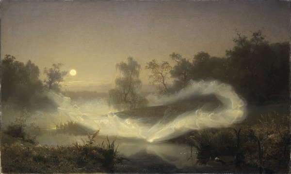 tableaux-pour-couloir - Dancing Fairies, 1866,  Malmstrom, August - BRIDGEMAN IMAGES