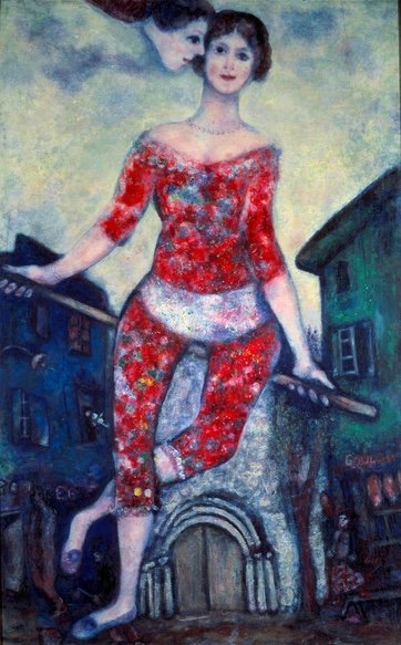 tableaux-pour-couloir - Tableau Salon - The acrobat, 1930, Chagall, Marc -  Chagall, Marc 
