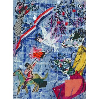  - Tableau Salon - Feast of July 14, c.1970, Chagall, Marc -  Chagall, Marc 