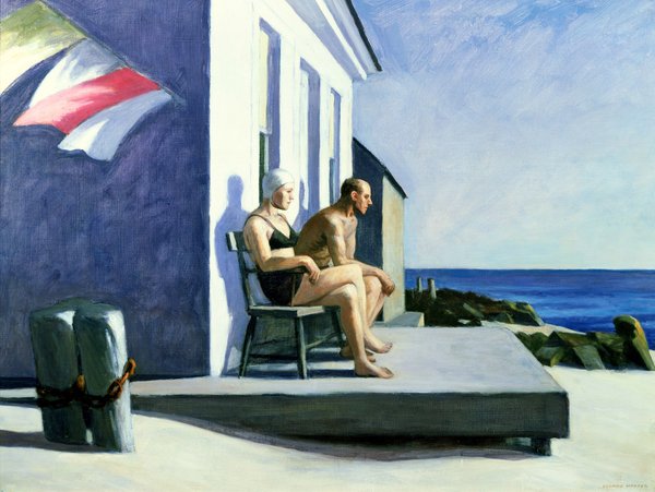 tableaux-modernes - Tableau - Observateurs de la mer, 1952, Edward Hopper - Hopper, Edward
