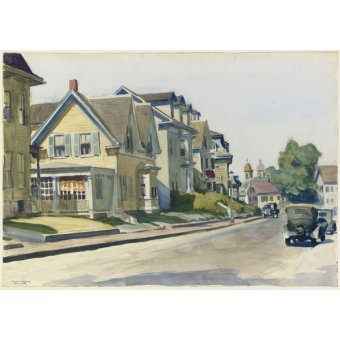  - Tableau -  Prospect Street, Gloucester, 1928, Edward Hopper - Hopper, Edward