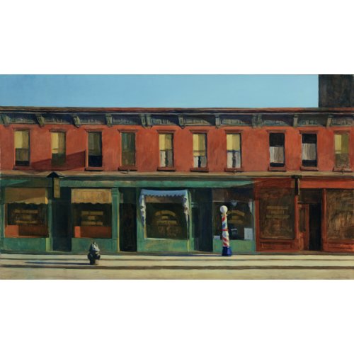 Tableau - Tôt un dimanche matin, 1930, Edward Hopper