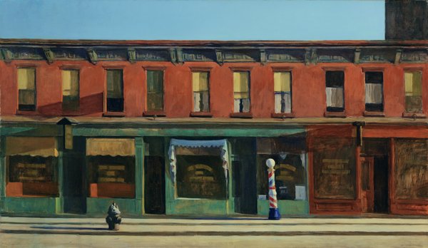 tableaux-modernes - Tableau - Tôt un dimanche matin, 1930, Edward Hopper - Hopper, Edward