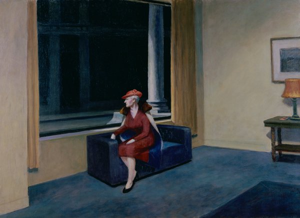 tableaux-modernes - Tableau - Fenêtre d'hôtel, 1956, Edward Hopper - Hopper, Edward