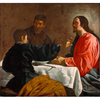 Tableaux Religieux - La Cène à Emmaüs - 1622-23, Diego de Silva Velazquez - Velazquez, Diego de Silva
