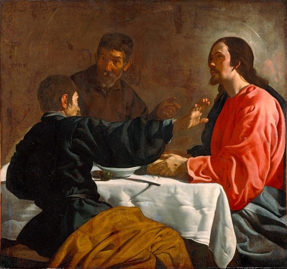tableaux-religieux - La Cène à Emmaüs - 1622-23, Diego de Silva Velazquez - Velazquez, Diego de Silva