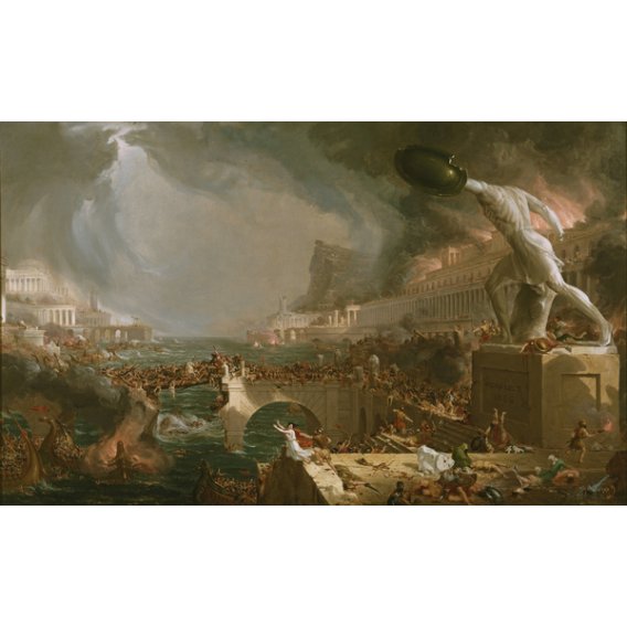 Le Cours de l'Empire : La Destruction — Thomas Cole